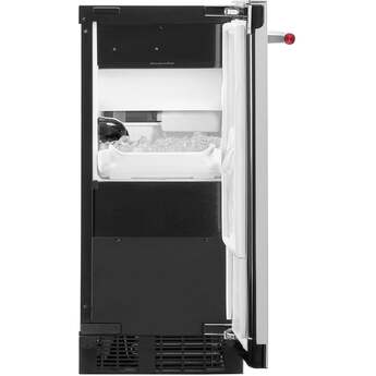 KitchenAid 15 Inch Automatic Clear Ice Maker With 25 Lb Capacity and Built-In Drain Pump: Stainless Steel — thumbnail 10